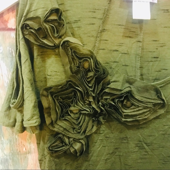 Cold shoulders floral Top - Picture 3 of 5